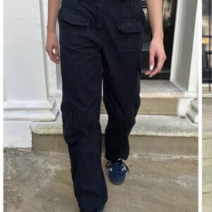 Brandy Melville Dark Blue Cargo Pants Size S/M Like New